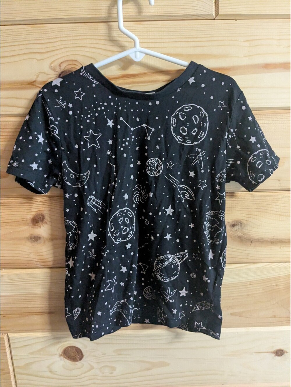 Lily and Dan kids small tshirt planets/space theme
